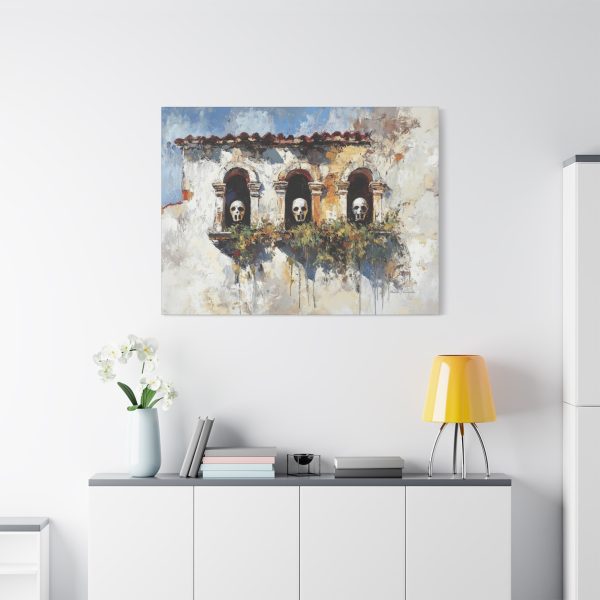 Artistic Skull Canvas Wall Art, Unique Home Decor, Gothic Style Wall Hanging, Modern Art Print, Perfect for Halloween or Conversations - Image 23