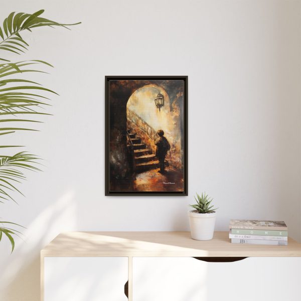 Framed Matte Canvas Art - Enigmatic Stairs Artwork, Home Decor, Wall Art, Living Room Aesthetic, Unique Gift, Art Lovers Decoration - Image 55