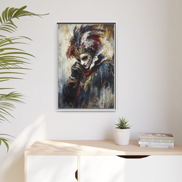 Matte Canvas Wall Art, Multi-color Framed Artwork, Gothic Home Decor, Mysterious Masquerade Print, Unique Gift for Art Lovers - Image 19