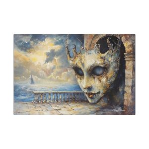 Artistic Mask Canvas Art, Wall Decor, Home Decoration, Gift for Art Lovers, Unique Canvas for Living Room, Contemporary Artwork