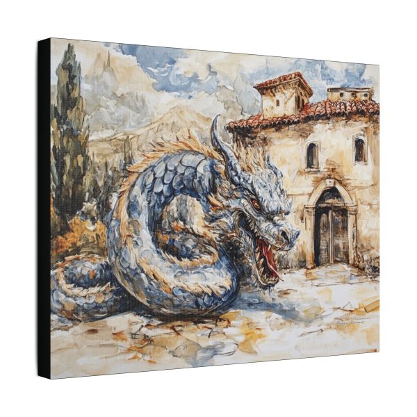 Fantasy Dragon Wall Art, Mythical Home Decor, Stretched Canvas, Art for Living Room, Unique Gift for Dragon Lovers - Image 6
