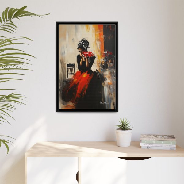 Elegant Framed Canvas Art - Emotional Portrait, Wall Decor, Home Decor, Gift for Art Lovers, Special Occasions - Image 3