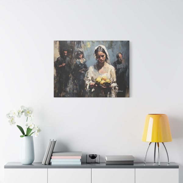Elegant Stretched Canvas Art - Woman with Lemons - Wall Decor, Home Decoration, Art Piece, Gift for Art Lovers, Living Room Accent - Image 15