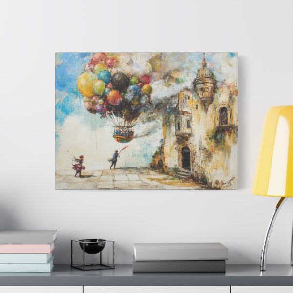 Satin Canvas Wall Art, Whimsical Balloon Adventure Print, Home Décor, Gift for Art Lovers, Nursery Room Decoration, Birthday Gift, [...] - Image 11