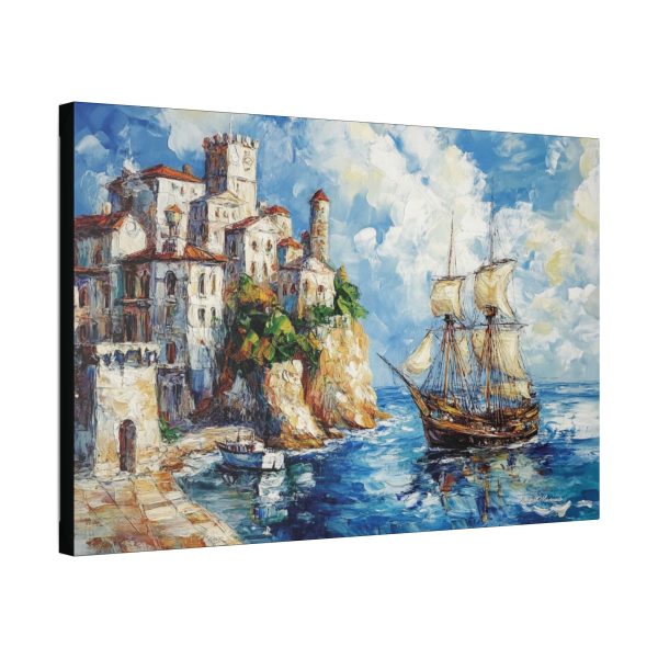 Nautical Wall Art Print, Seascape Canvas, Coastal Home Decor, Boat Painting, Maritime Artwork for Beach House - Image 7