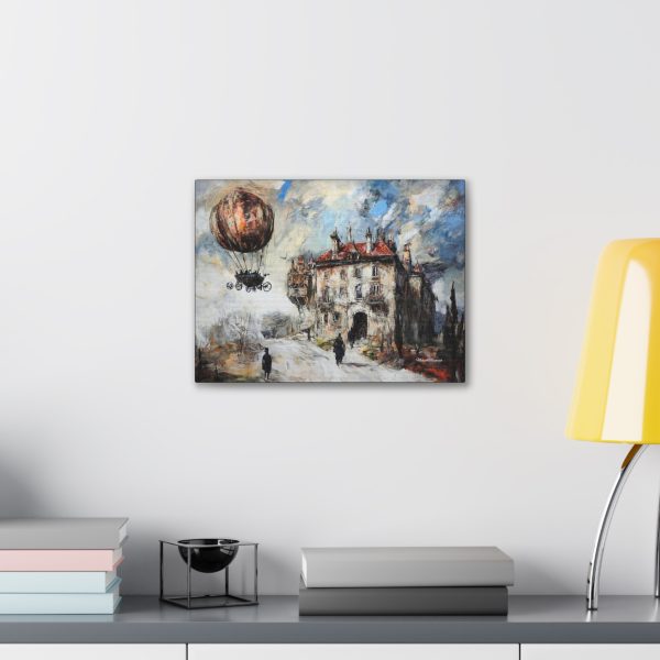 Steampunk Canvas Wall Art, Vintage Hot Air Balloon Painting, Unique Home Decor, Perfect Gift for Art Lovers - Image 3