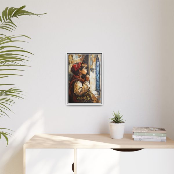 Framed Matte Canvas Art Print - Dreamy Girl in Red Hood, Wall Decor, Unique Gift, Home Aesthetics, Art for Living Room, Bedroom Decor - Image 47