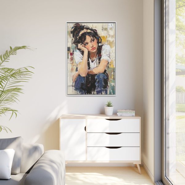 Framed Matte Canvas Wall Art,  Multi-color Abstract Painting, Home Decor, Gift for Art Lovers, Living Room, Bedroom Decoration - Image 35