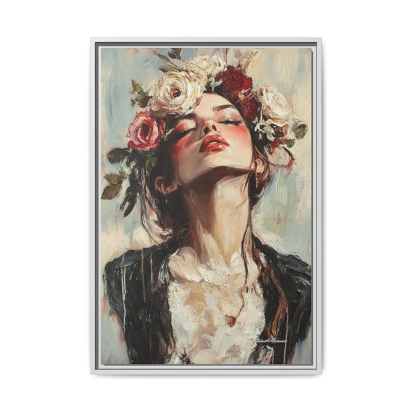 Floral Portrait Canvas Art Print, Boho Wall Décor, Feminine Home Accent, Gift for Her, Flower Lover's Art - Image 17