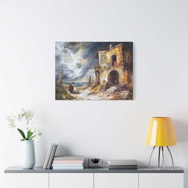 Rustic Canvas Wall Art, Vintage Landscape, Home Decor, Gift for Art Lovers, Coastal Vibes, Dramatic Scene - Image 15