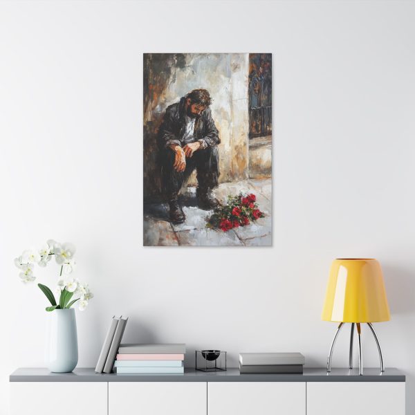 Emotional Art Canvas Print, Modern Wall Decor, Housewarming Gift, Sadness & Reflection Artwork, Living Room Wall Art, Anniversary Gift - Image 19