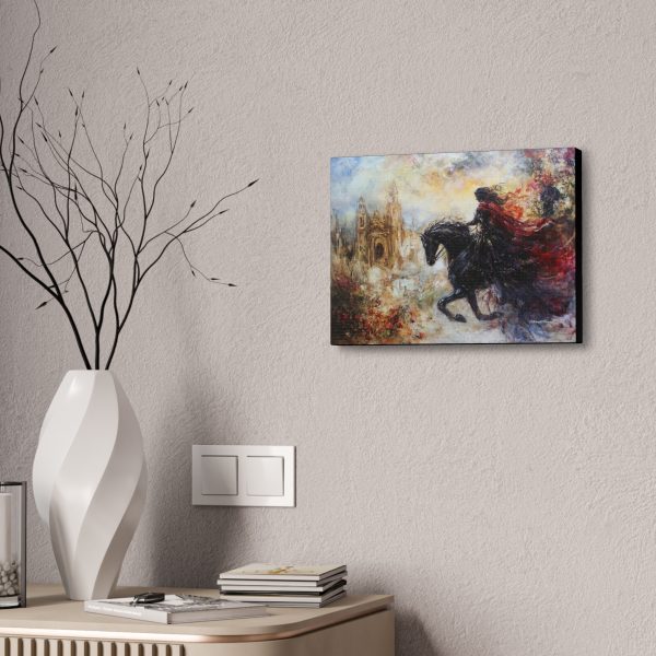 Canvas Wall Art Print, Horse and Rider, Abstract Art, Bohemian Decor, Gothic Art, Home Decor, Gift for Horse Lovers - Image 4