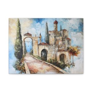 Artistic Canvas Print, Landscape Wall Art, Home Décor, Rustic Artwork, Gift for Art Lovers, Bohemian Room Decoration