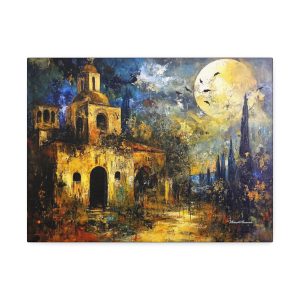Canvas Art Print, Colorful Landscape Wall Decor, Home Interior Artwork, Gift for Art Lovers, Anniversary Decorations