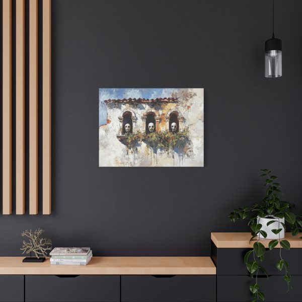 Artistic Skull Canvas Wall Art, Unique Home Decor, Gothic Style Wall Hanging, Modern Art Print, Perfect for Halloween or Conversations - Image 16
