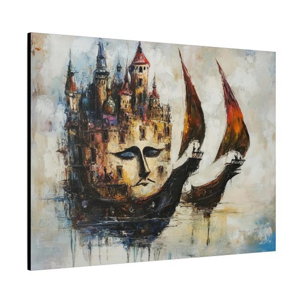 Artistic Canvas Wall Art, Abstract Home Decor, Fantasy Landscape Painting, Unique Gift for Art Lovers, Nautical Theme Wall Decor, [...] - Image 22