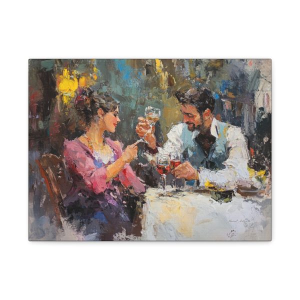 Romantic Canvas Art Print, Wall Decor, Couple Artwork, Romantic Gift, Home Accent - Image 5
