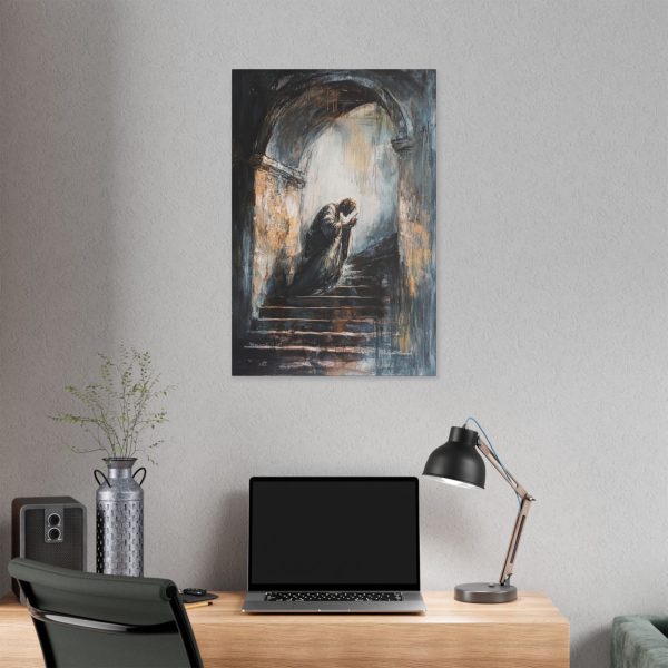 Classic Stretched Canvas Wall Art, Emotional Staircase Painting, Home Decor, Gothic Art, Gift for Art Lovers - Image 16