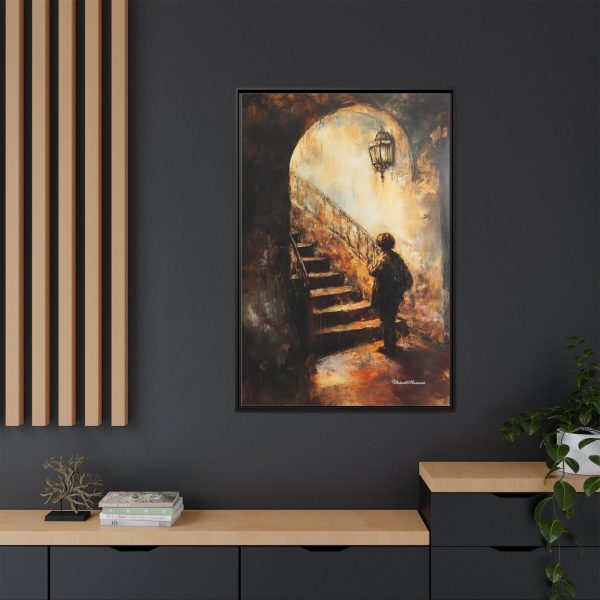 Framed Matte Canvas Art - Enigmatic Stairs Artwork, Home Decor, Wall Art, Living Room Aesthetic, Unique Gift, Art Lovers Decoration - Image 12