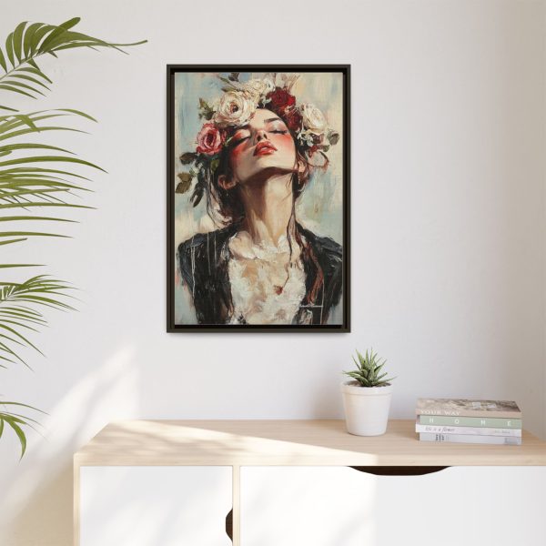 Floral Portrait Canvas Art Print, Boho Wall Décor, Feminine Home Accent, Gift for Her, Flower Lover's Art - Image 15