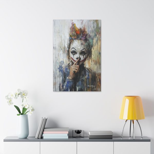 Whimsical Clown Wall Art, Fine Art Canvas Print for Home Decor, Unique Gift for Art Lovers, Playful Room Decoration - Image 19