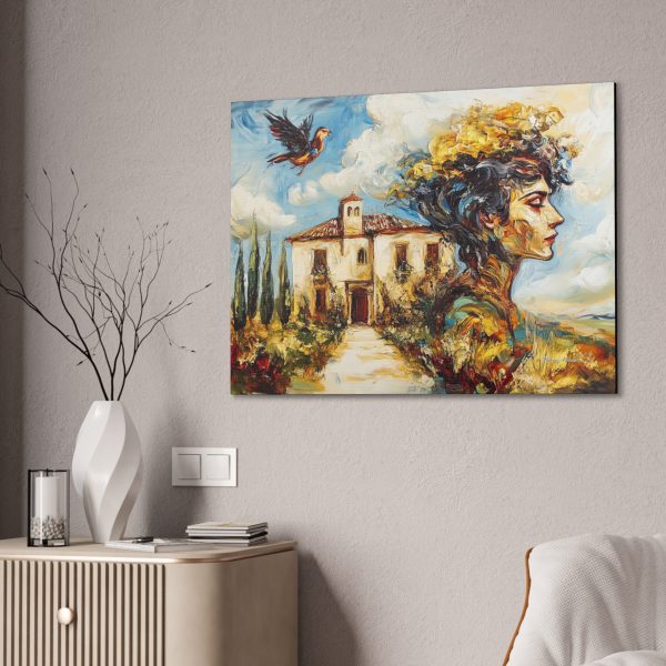 Vibrant Canvas Art Print, Floral Landscape Wall Decor, Boho Home Decoration, Unique Gift, Wall Art for Living Room, Art Lovers - Image 8