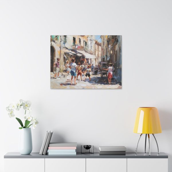 Vibrant Street Scene Canvas Art, Culture Decor, Gift for Art Lovers, Family Wall Art, Home Decor Inspiration, Gallery Style Print - Image 11