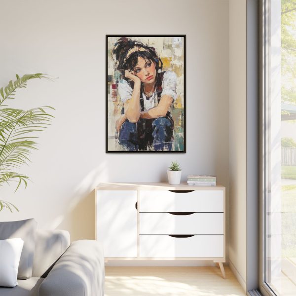 Framed Matte Canvas Wall Art,  Multi-color Abstract Painting, Home Decor, Gift for Art Lovers, Living Room, Bedroom Decoration - Image 31