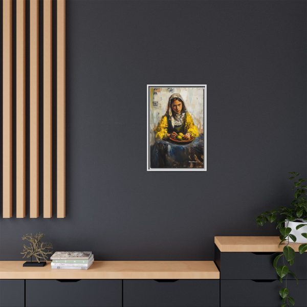 Framed Matte Canvas Art - Emotionally Striking Woman with Fruit, Home Decor, Wall Art, Gift for Art Lovers, Gallery Wall Decoration - Image 60
