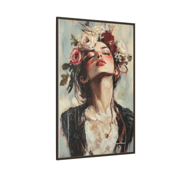Floral Portrait Canvas Art Print, Boho Wall Décor, Feminine Home Accent, Gift for Her, Flower Lover's Art - Image 66