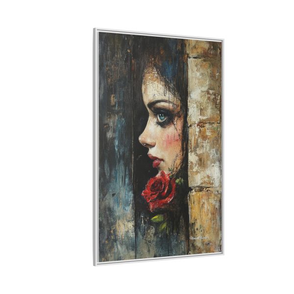 Matte Framed Art Print - Striking Portrait with Rose, Wall Decor, Home Accent, Gift for Art Lovers, Boho Room Decoration - Image 70