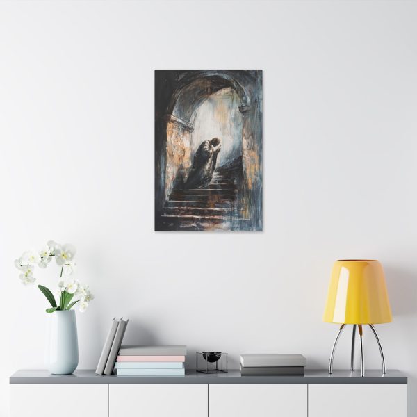Classic Stretched Canvas Wall Art, Emotional Staircase Painting, Home Decor, Gothic Art, Gift for Art Lovers - Image 15