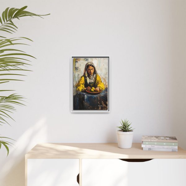 Framed Matte Canvas Art - Emotionally Striking Woman with Fruit, Home Decor, Wall Art, Gift for Art Lovers, Gallery Wall Decoration - Image 47