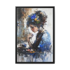 Elegant Framed Art Print, Multi-color Canvas Wall Decor, Artistic Home Decoration, Gift for Art Lovers, Perfect for Living Room
