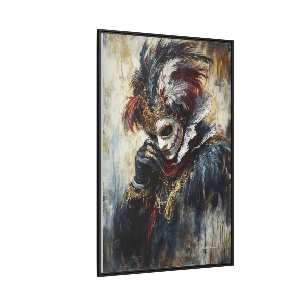 Matte Canvas Wall Art, Multi-color Framed Artwork, Gothic Home Decor, Mysterious Masquerade Print, Unique Gift for Art Lovers - Image 62