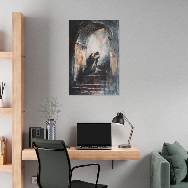 Classic Stretched Canvas Wall Art, Emotional Staircase Painting, Home Decor, Gothic Art, Gift for Art Lovers - Image 20