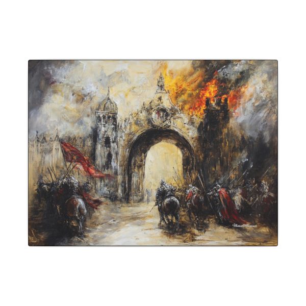 Epic Battle Canvas Wall Art, Historical Artwork, Medieval Decor, Fantasy Art, Home Gallery Decoration
