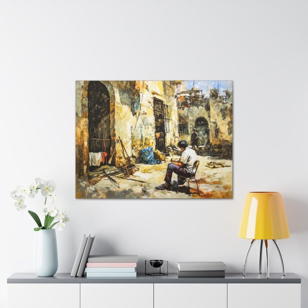 Artistic Canvas Print, Vintage Wall Decor, Home Aesthetic, Gift for Art Lovers, Neutral Tones, Living Room Art - Image 3
