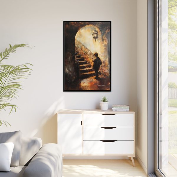 Framed Matte Canvas Art - Enigmatic Stairs Artwork, Home Decor, Wall Art, Living Room Aesthetic, Unique Gift, Art Lovers Decoration - Image 11