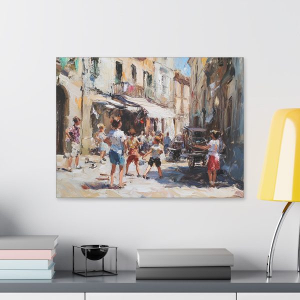 Vibrant Street Scene Canvas Art, Culture Decor, Gift for Art Lovers, Family Wall Art, Home Decor Inspiration, Gallery Style Print - Image 7