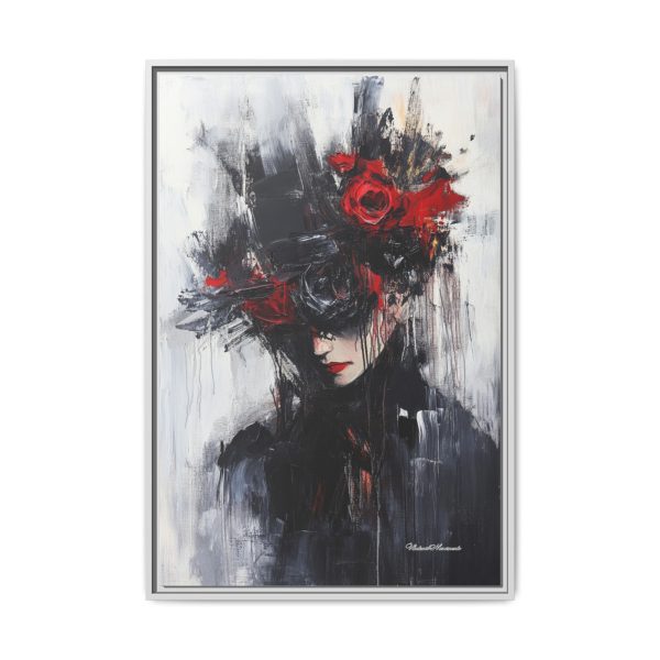 Framed Wall Art, Matte Canvas Print, Abstract Art, Home Decor, Gift for Art Lovers, Black and Red Aesthetic - Image 25