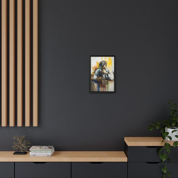 Framed Wall Art - Contemplative Man with Drink, Modern Home Decor, Stylish Gift, Thoughtful Art Piece, Artistic Decor for Living Room - Image 40