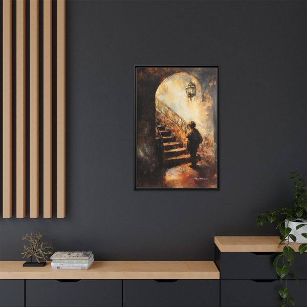 Framed Matte Canvas Art - Enigmatic Stairs Artwork, Home Decor, Wall Art, Living Room Aesthetic, Unique Gift, Art Lovers Decoration - Image 8