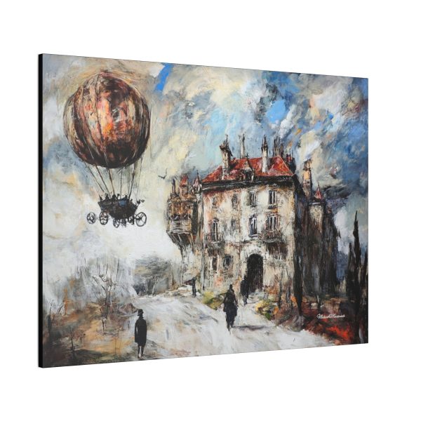 Steampunk Canvas Wall Art, Vintage Hot Air Balloon Painting, Unique Home Decor, Perfect Gift for Art Lovers - Image 6