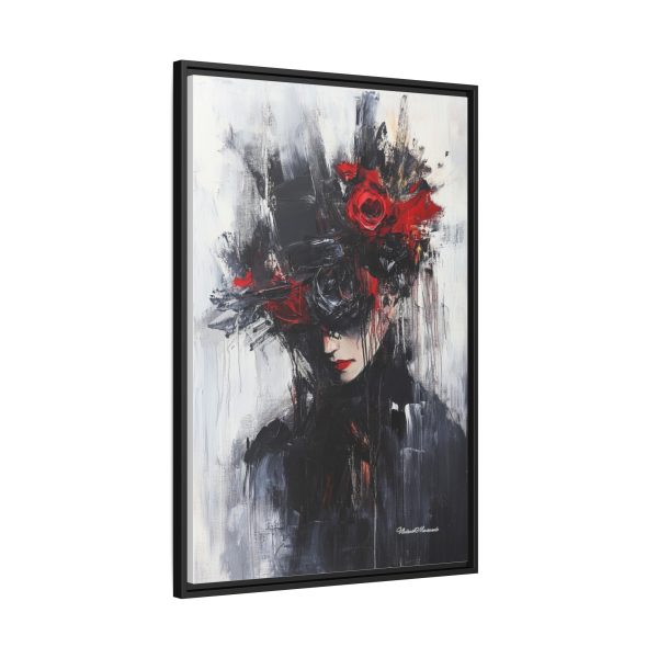 Framed Wall Art, Matte Canvas Print, Abstract Art, Home Decor, Gift for Art Lovers, Black and Red Aesthetic - Image 6