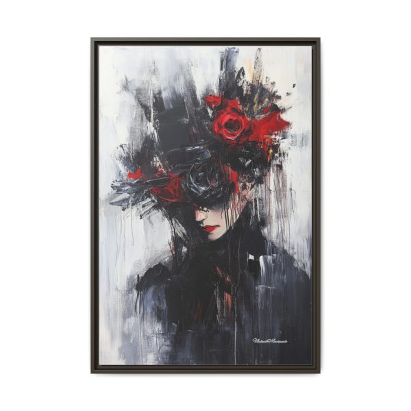 Framed Wall Art, Matte Canvas Print, Abstract Art, Home Decor, Gift for Art Lovers, Black and Red Aesthetic - Image 21