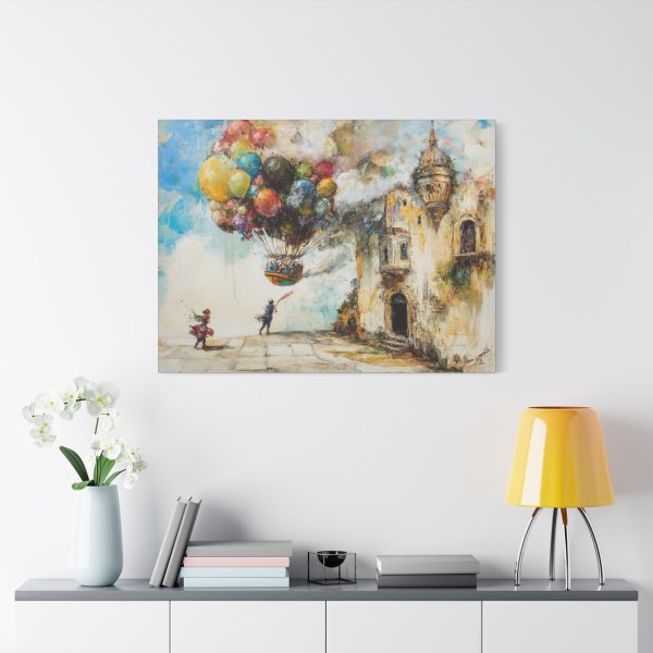 Satin Canvas Wall Art, Whimsical Balloon Adventure Print, Home Décor, Gift for Art Lovers, Nursery Room Decoration, Birthday Gift, [...] - Image 19