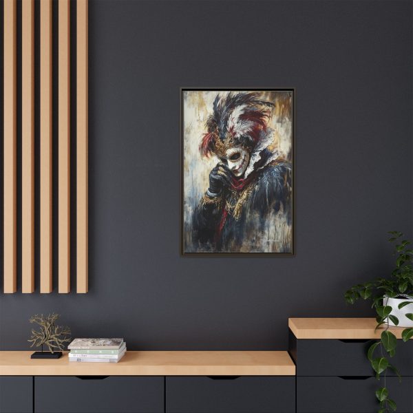 Matte Canvas Wall Art, Multi-color Framed Artwork, Gothic Home Decor, Mysterious Masquerade Print, Unique Gift for Art Lovers - Image 24