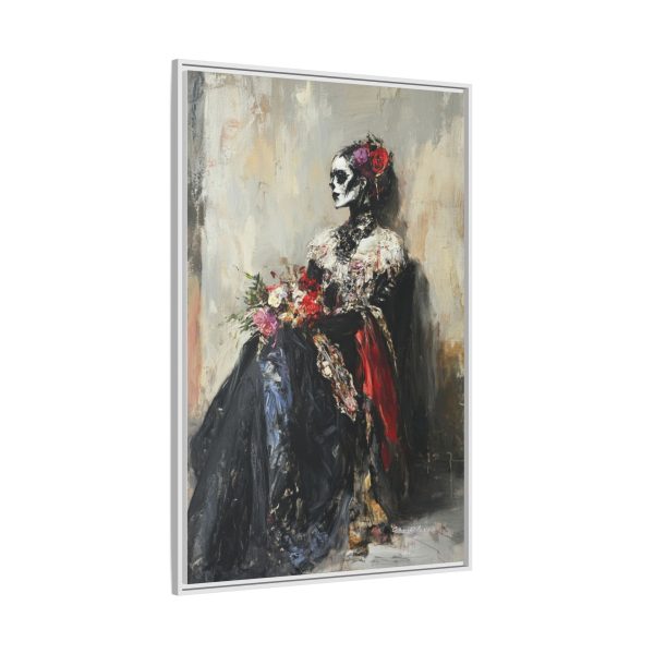 Framed Art Print - Day of the Dead Decor, Colorful Bone Lady Wall Art, Gothic Home Decor, Unique Gift for Holidays - Image 34