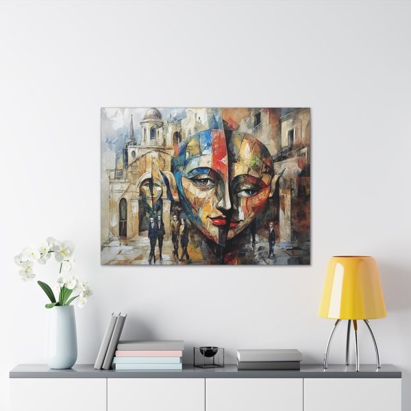 Artistic Canvas Wall Art, Abstract Face Painting, Modern Home Decor, Colorful Canvas Print, Unique Gift for Art Lovers - Image 7